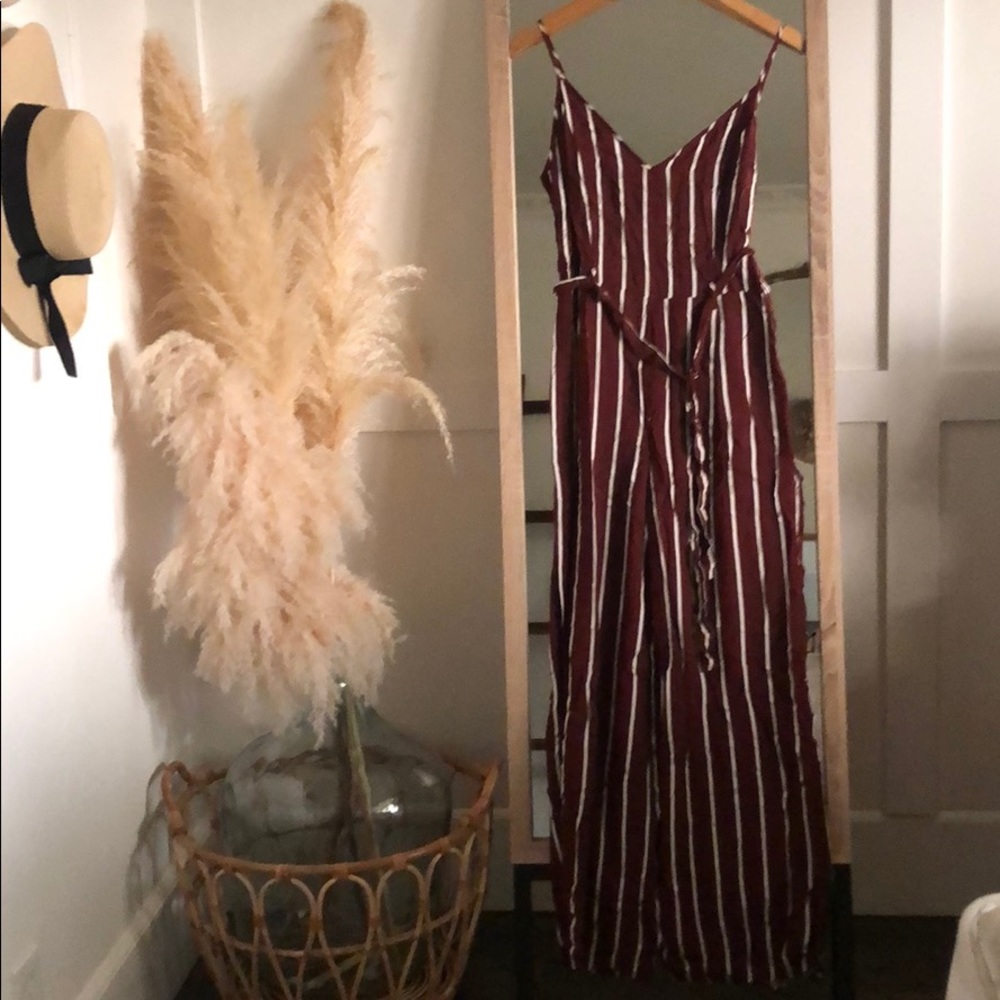Striped jumpsuit